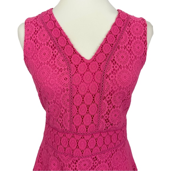 CHARTER CLUB | Pink Lace Sleeveless Fit & Flare A-Line Dress NWT - Picture 4 of 16